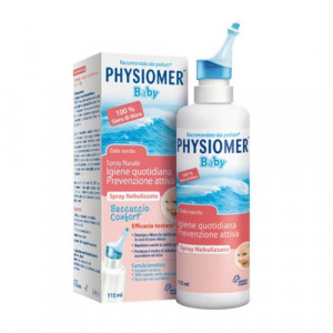 PHYSIOMER Spray nasale baby 115 ml | Spray decongestionante nasale dalla nascita | PHYSIOMER
