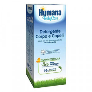 Babycare Detergente Corpo&Capelli 300 ml | Detergente delicato bagnetto | HUMANA