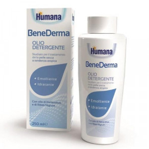 BeneDerma Olio detergente 250 ml | Olio neonati pelle secca | HUMANA