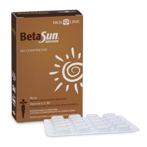 BetaSun Bronze 60 cpr | Integratore antiossidante attivatore abbronzatura | BIOS LINE