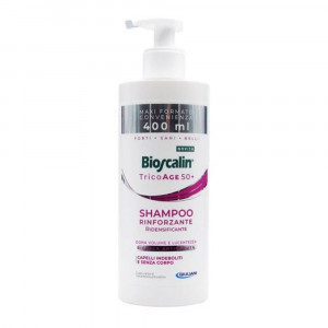 Tricoage Shampoo 50+ 400ml | Shampoo anti caduta e diradamento donna | BIOSCALIN