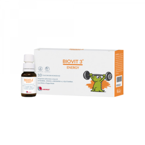 Biovit 3 Energy 10 flaconcini | Integratore con vitamine Zinco e  L-Arginina | LABOREST