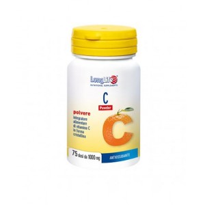 C Powder 75 dosi da 1000 mg | Integratore in polvere di Vitamina C | LONGLIFE 