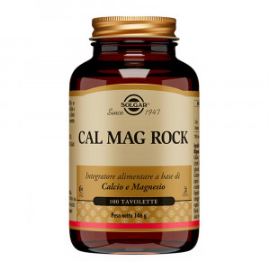 Cal Mag Rock 100 tavolette| Integratore di Calcio e Magnesio | SOLGAR          