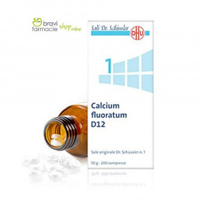 1 CALCIUM FLUORATUM D12 | Fluoruro di calcio 200 Cpr | SCHWABE - Sali Dr.Schussler