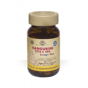 CANGURINI VITA C 100 tavolette masticabili | Integratore vitamina C | SOLGAR
