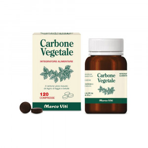 Carbone Vegetale 120 cpr | Rimedio digestione | MARCO VITI