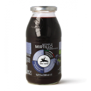 Nettare di Mirtillo BIO 500 ml | Nettare di mirtilli biologici italiani | ALCE NERO