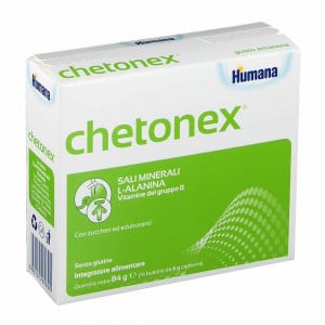 CHETONEX 14 buste | Integratore Sali minerali, Vitamine B e L-Alanina | HUMANA