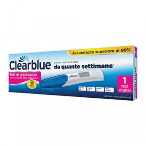 Clearblue test di gravidanza 1 pz | Test di gravidanza con indicatore delle settimane | CLEARBLUE