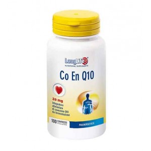 CO EN Q10 20 mg 100 Compresse | Integratore Energia Cellulare | LONGLIFE