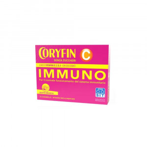 Coryfin C Immuno 24 caramelle senza zucchero | Integratore sistema immunitario | CORYFIN