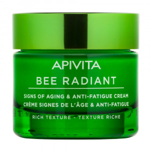 Crema Segni dell'età antifatica Ricca | Rich Texture Anti Fatigue Cream 50 ml | APIVITA Bee Radiant 
