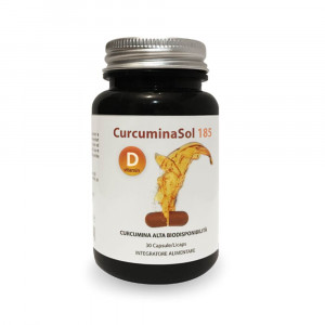 CurcuminaSol 185 30 CPS | Integratore con Curcumina e Vitamina D | FARMABAROCCO 