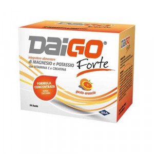 Daigo Forte arancia 30 bustine 225g | Integratore magnesio, potassio e vitamina C | IBSA