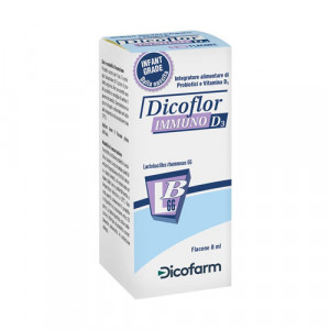 DICOFLOR Immuno D3 gocce | Probiotici per alterazione flora batterica | DICOFARM