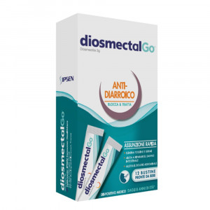Diosmectal-go 12bustine | Trattamento immediato diarrea e dolori addominali | MONTEFARMACO