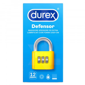 Durex Defensor 12 pz | Preservativi elevato spessore | DUREX