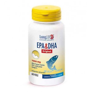 EPA DHA Original 60 Perle | Integratore di Omega 3 | LONGLIFE