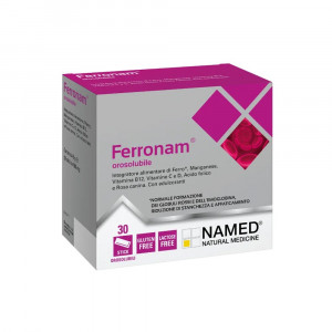 Ferronam Orosolubile 30bust | Integratore Ferro, Manganese, Vitamina B12 e C | NAMED