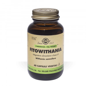 Fitowithania 60 cps vegetali | Integratore naturale contro la Stanchezza | SOLGAR
