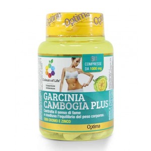 Garcinia Cambogia Plus 60 cpr | Integratore controllo della Fame | OPTIMA NATURALS Colours of Life