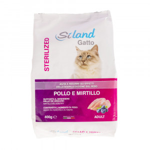 Pollo e mirtillo 400 g gatto Sterilized | Alimento superpremium gatto sterilizzato | SILAND