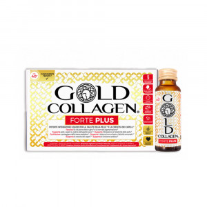 FORTE PLUS 10 Flaconcini | Integratore di collagene potenziato | GOLD COLLAGEN