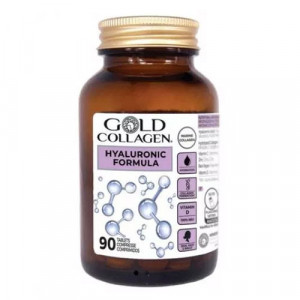 Hyaluronic Formula 90cpr | Integratore pelle acido ialuronico con vitamina C e D | GOLD COLLAGEN