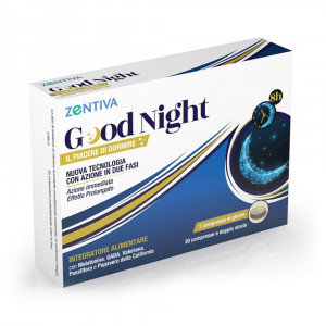 Good Night 30 compresse a doppio strato | Integratore per il sonno | ZENTIVA
