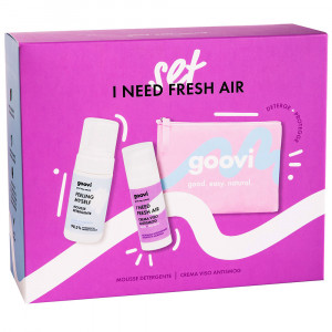 SET “I Need Fresh Air” | Mousse detergente + Crema Antismog | GOOVI