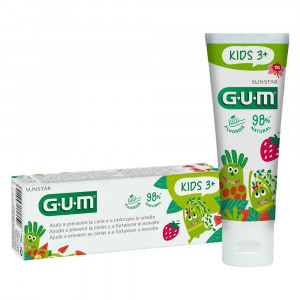 Kids dentifricio 2/6 fluoro 500 ppm 50 ml | Dentifricio bambini + 3 anni | GUM