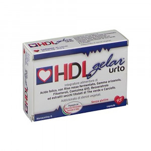 HDLGELAR URTO 45 capsule | Integratore per il colesterolo | GELAR