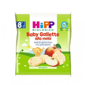 Bio Baby Gallette Mela 30g | gallette di riso alla mela bio | Hipp