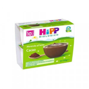 Merenda Bio Latte&Cacao 4x100 ml | Dessert bimbi dal 10° mese | HiPP