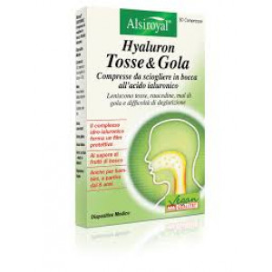 Hyaluron Tosse & Gola 30 compresse | Pastiglie gola con acido ialuronico | ALSIROYAL