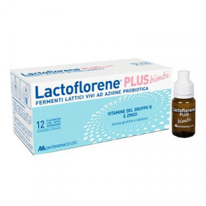 Lactoflorene Plus Bimbi 12 flaconcini | Fermenti Lattici e Vitamine | LACTOFLORENE