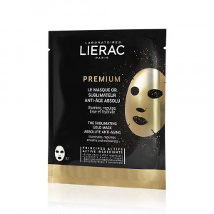 Maschera oro antiage | Maschera monouso in tessuto sublimatrice | LIERAC