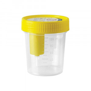 Raccoglitore Urina Linea F 100 ml | Raccoglitore sterile urine con provetta | ANGELINI