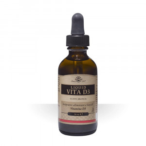 Liquid Vita D3 56 ml | Integratore di vitamina D in gocce | SOLGAR