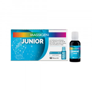 Junior 10 flaconcini 25 ml | Tonico mente e corpo per ragazzi | MASSIGEN