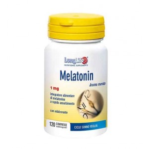 MELATONIN 1 mg 120 Compresse | Integratore Ciclo Sonno Veglia | LONGLIFE