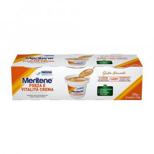 Meritene Creme 3x125 g | Dessert iperproteico facile deglutizione | MERITENE