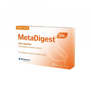 METADIGEST TOTAL 30 CAPSULE | Integratore gonfiore e digestione | METAGENICS