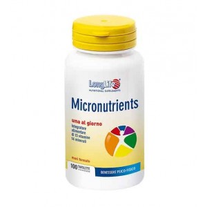 MICRONUTRIENTS 100 Tavolette | Integratore Multivitaminico Minerale | LONGLIFE