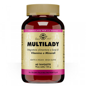 Multilady 60 Tavolette | Vitamine e Minerali per la donna | SOLGAR