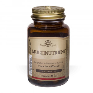 Multinutrient 30 tavolette | Vitamine e minerali in alta concentrazione | SOLGAR