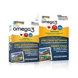 MY OMEGA 3 - 60/120 perle | Integratore Omega 3 | MULTICENTRUM