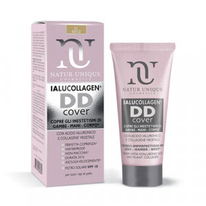 DD Cream Ialucollagen viso 40 ml + 2 ml | Crema performante + primer + correttore | NATUR UNIQUE