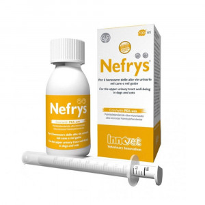 Nefrys 100 ml con siringa dosatrice | Benessere vie urinarie gatto e cane | INNOVET